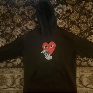 Comme des Garçons black hoodie